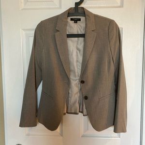 Ann Taylor suit jacket, Blazer, Taupe, Brown, Petit 0S